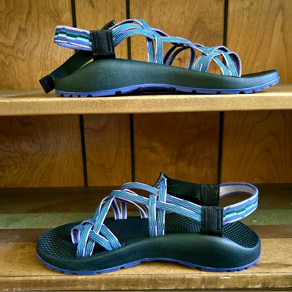 Chaco Danube Purple ZX/2 CLASSIC Dual Strap Hiking Classic Sandals size 10 EU 41 - Picture 5 of 11